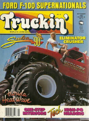TRUCKIN' 1990 SEPT - WHEELS, F-100/MUSTANG, PHANTOM F-150, PROJ X STAGE II